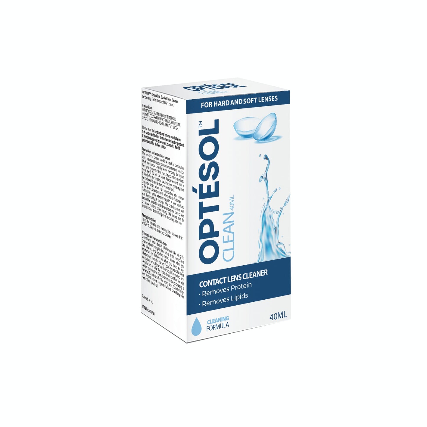 OPTÉSOL CLEAN CONTACT LENS CLEANER 40ML
