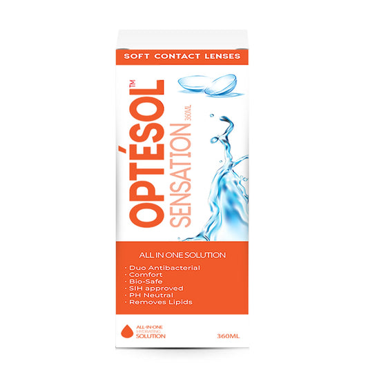 OPTÉSOL SENSATION ALL IN ONE SOLUTION SOFT LENSES 360ML