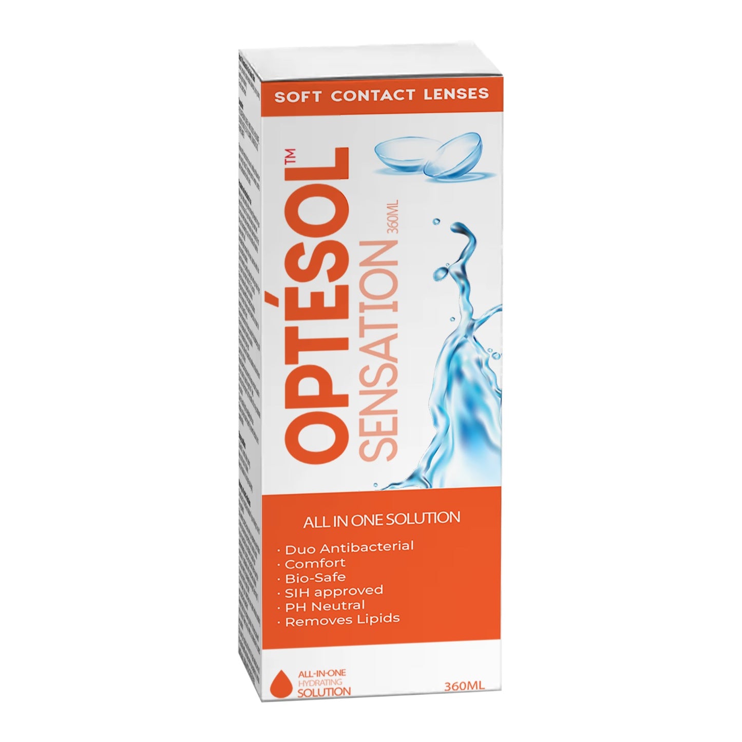 OPTÉSOL SENSATION ALL IN ONE SOLUTION SOFT LENSES 360ML