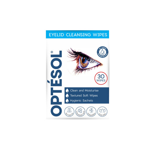 OPTÉSOL EYELID CLEANSING WIPES 30 PACKS